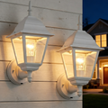 2 pack Traditional  Dusk-to-Dawn Outdoor Wall Light for Timeless Exterior Style