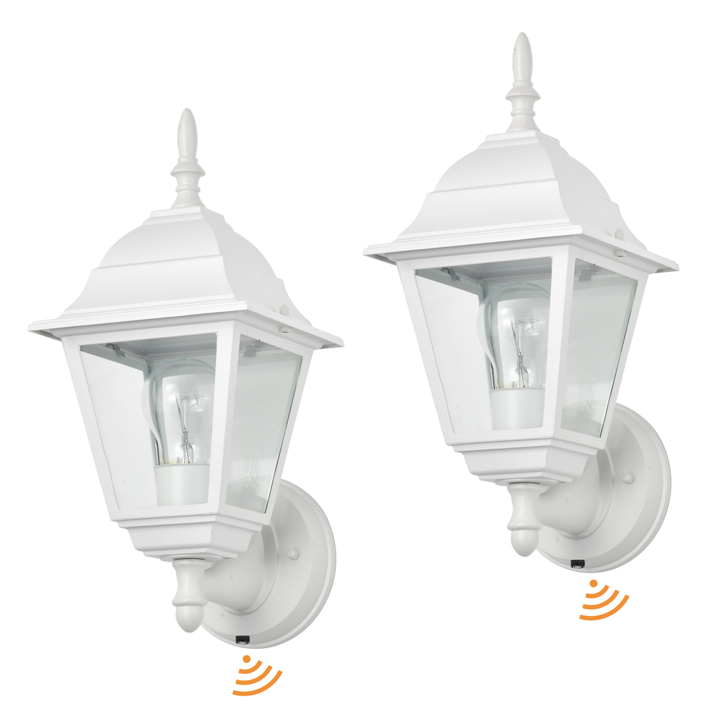 2 pack Traditional  Dusk-to-Dawn Outdoor Wall Light for Timeless Exterior Style