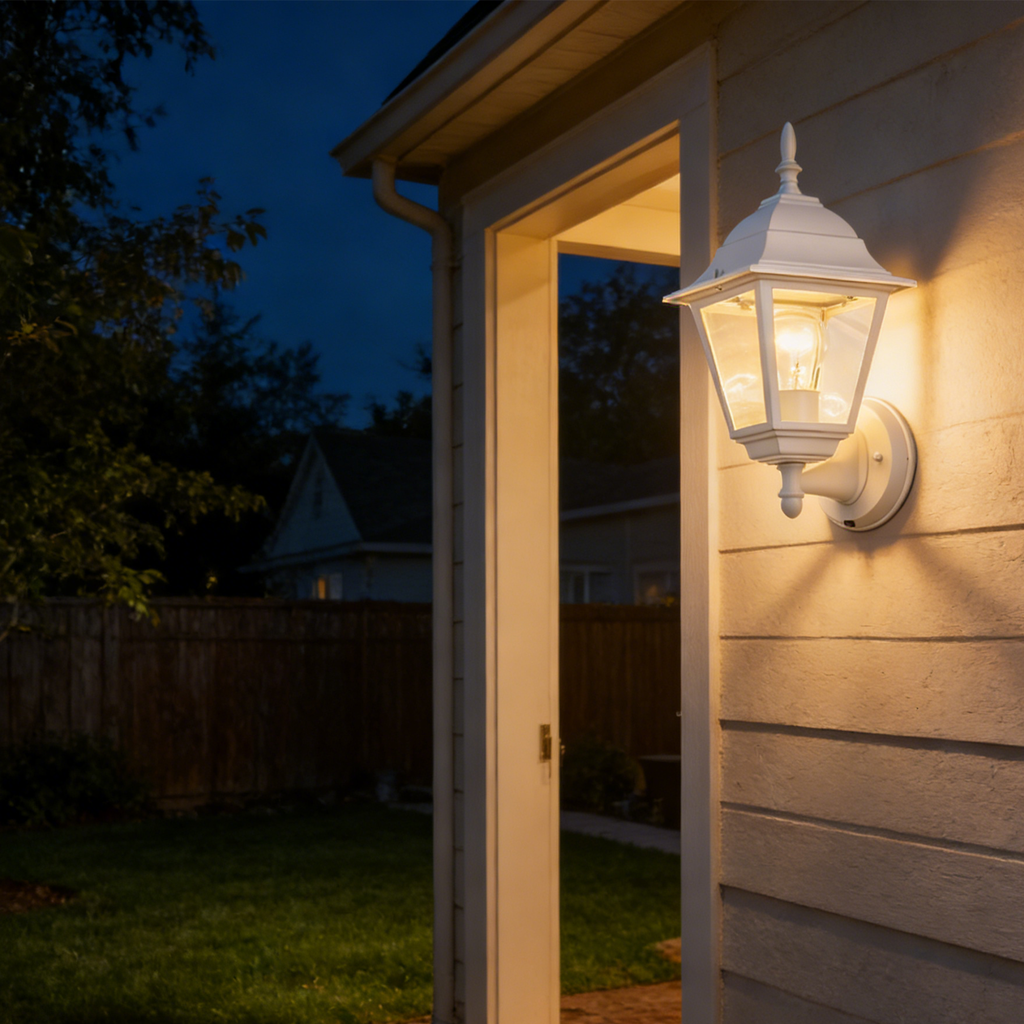 2 pack Traditional  Dusk-to-Dawn Outdoor Wall Light for Timeless Exterior Style