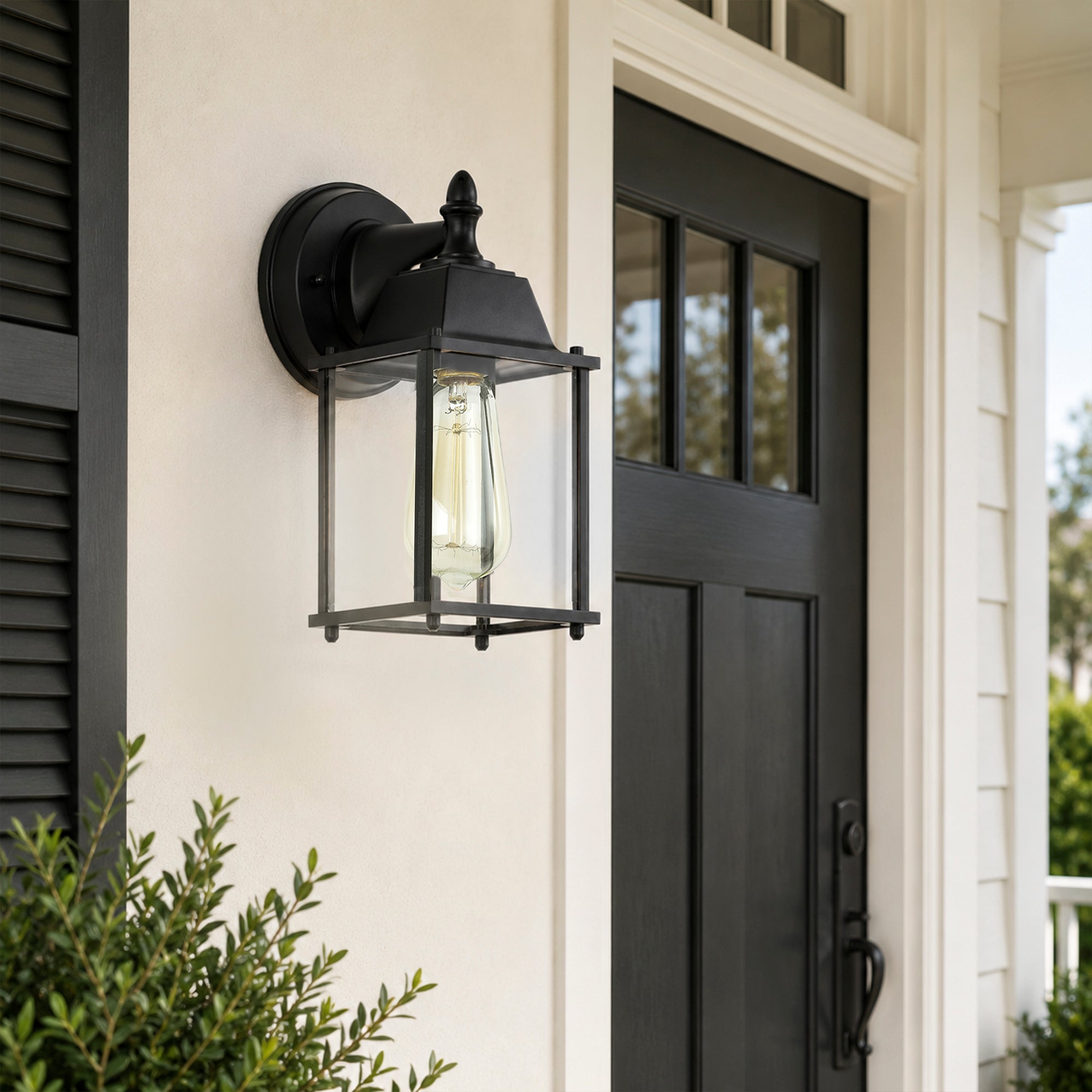 Black Classic  Outdoor Wall Light for Entrances