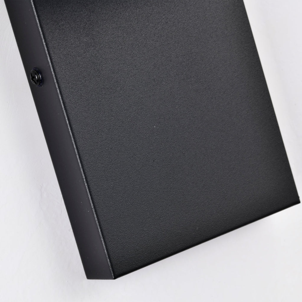 Dusk-to-Dawn Integrated LED Outdoor Wall Light, Black