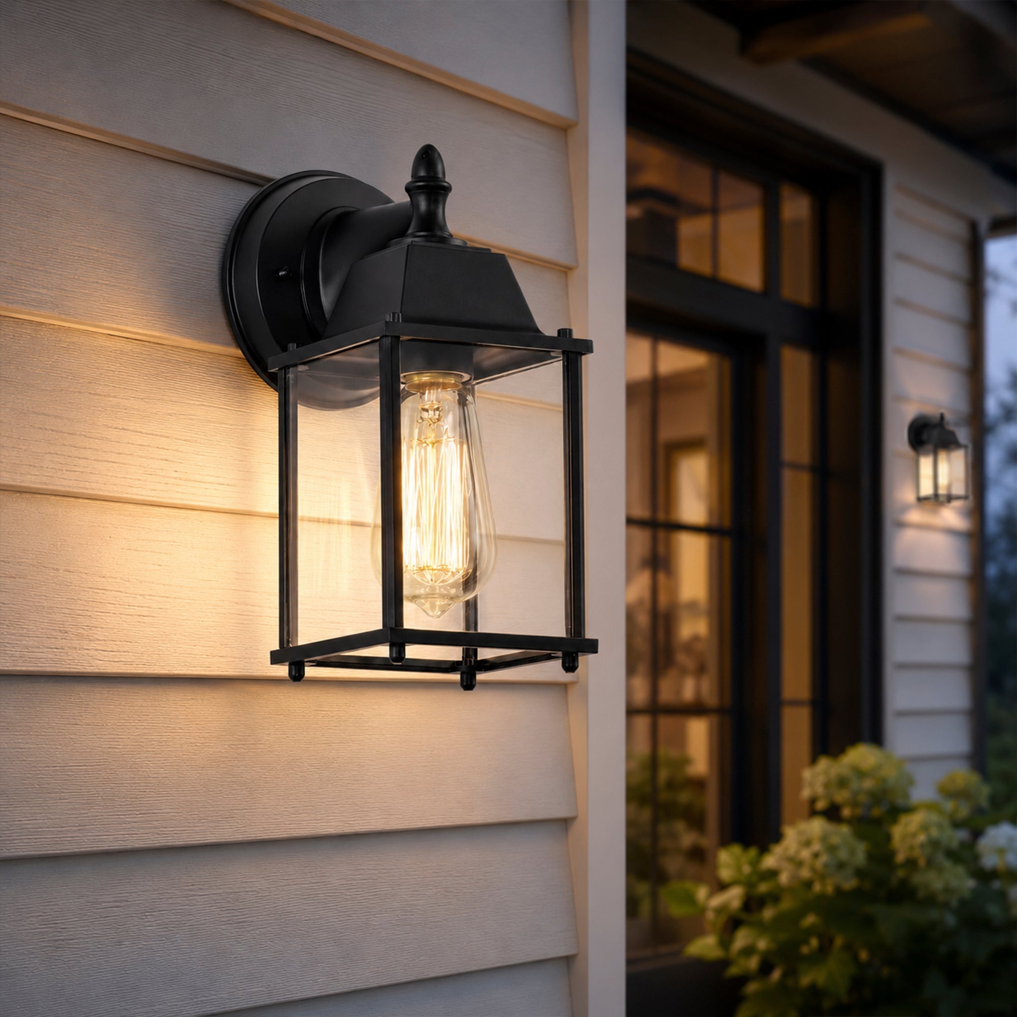 Black Classic  Outdoor Wall Light for Entrances