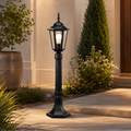 Black Outdoor Post Light for Garden Lawn Pathway 34 inches High