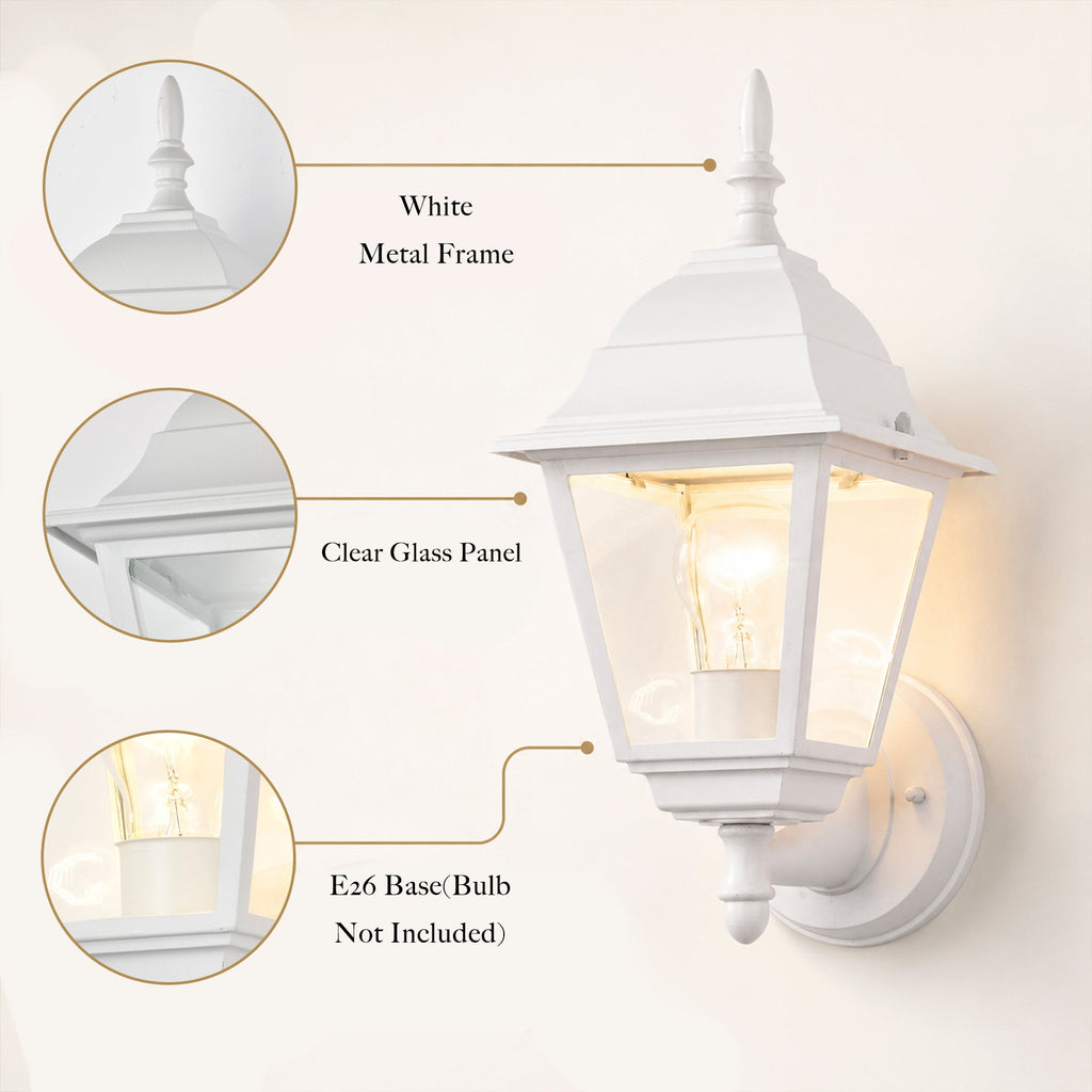 2 pack Traditional Outdoor Wall Light for Timeless Exterior Style